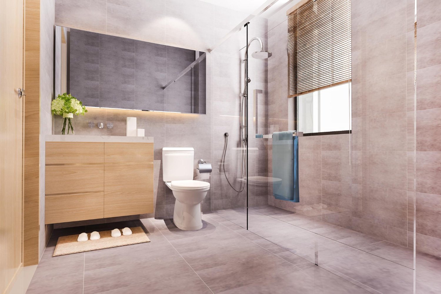 baño minimalista